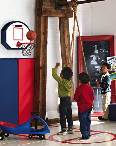Ah what a great way to modernize a fun and active room for your little man!